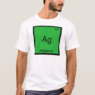 Ag - Alligatoren Lustiges Element Chemie Symbol T- T-Shirt