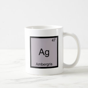 Ag - Ambergris Lustiges Chemie-Element-Symbol-T-Sh Kaffeetasse