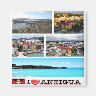 AG - Antigua und Barbuda - Antigua - I Liebe Magnet