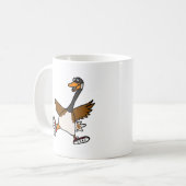 AG, geben Sie Ihr inneres albernes - Gans frei Kaffeetasse (Vorderseite Links)