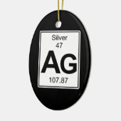 AG - Silber Keramikornament (Links)