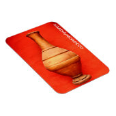 Agadir morocco medina wood vase jar volksislamic b magnet (Rechte Seite)