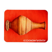 Agadir morocco medina wood vase jar volksislamic b magnet (Horizontal)