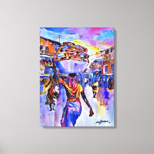 Ägäes Brot von Ini Brown Leinwanddruck (Vorderseite)