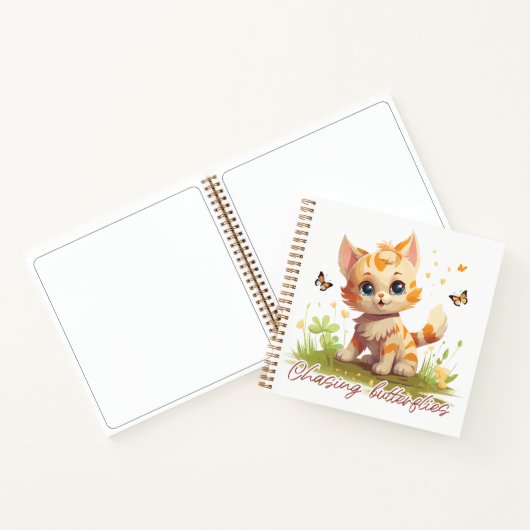 Again-Schmetterling Notizblock (Innenseite)