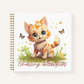 Again-Schmetterling Notizblock (Vorderseite)