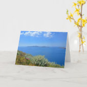 Ägäische Meeresküste Santorini Griechenland Karte (Gelbe Blume)
