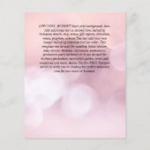 Agaite Glitzer GRADULATION Party lädt Glam CHIC ei Flyer (Hinten)