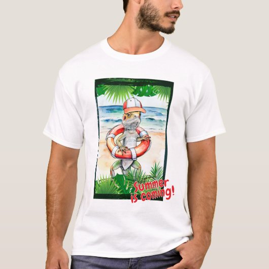 Agama "Der Sommer kommt!" T-Shirt (Vorderseite)