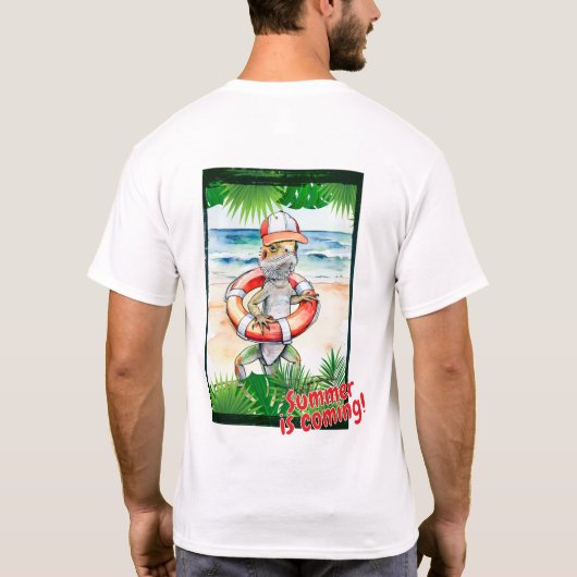 Agama "Der Sommer kommt!" T-Shirt (Rückseite)