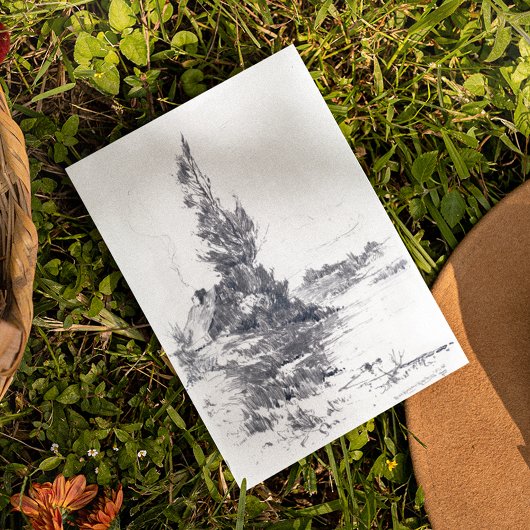 Agamanticus Fluss durch Charles Woodbury Postkarte