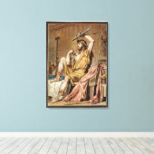 Agamemnon, Kostüm für "Iphigenia in Aulis" von Jea Leinwanddruck (Insitu (Holzboden))