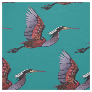 Agami Heron aquamarin Stoff