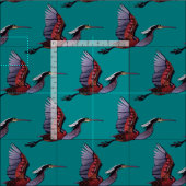 Agami Heron aquamarin Stoff (Kachel)