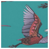 Agami Heron aquamarin Stoff (Nahaufnahme)