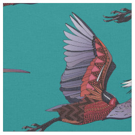 Agami Heron aquamarin Stoff