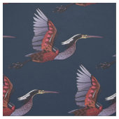 Agami heron indigo Stoff (Muster)