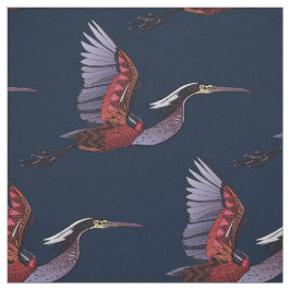 Agami heron indigo Stoff
