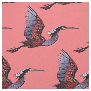 Agami heron Wassermelone Stoff