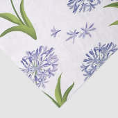 agapanthus African lily flowers seamless pattern Seidenpapier (Ausschnitt)