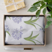 agapanthus African lily flowers seamless pattern Seidenpapier (Geschenk)