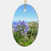 Agapanthus auf den Azoren Keramikornament (Links)