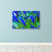 Agapanthus blue Blume Canvas print Leinwanddruck (Insitu (Holzboden))