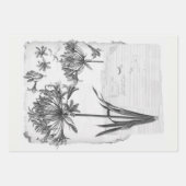 Agapanthus Blume Ephemera Collage Art Geschenkpapier Set (Vorderseite 3)