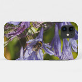 Agapanthus-Blume und Biene Case-Mate iPhone Hülle (Rückseite (Horizontal))