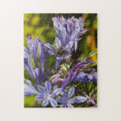 Agapanthus-Blume und Biene Puzzle (Vertikal)