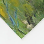 Agapanthus-Blume (von Claude Monet) Fleecedecke (Ecke)