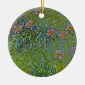 Agapanthus-Blume (von Claude Monet) Keramik Ornament (Vorne)