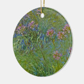 Agapanthus-Blume (von Claude Monet) Keramik Ornament (Links)