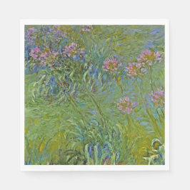 Agapanthus-Blume (von Claude Monet) Serviette