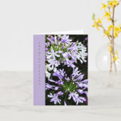 Agapanthus-Blüte Karte (Gelbe Blume)