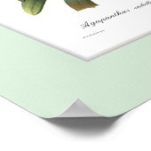 Agapanthus umbellatus, benutzerdefinierte Grenze Poster (Ecke)