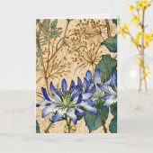 Agapanthus und wilde Blumen Karte (Gelbe Blume)
