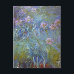 Agapanthus von Claude Monet Postcard Postkarte<br><div class="desc">Monet - ein Fest der Meister der Kunst</div>