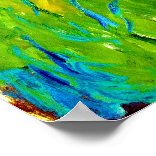 Agapanthus von Claude Monet Poster (Ecke)