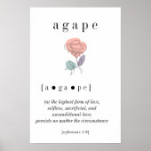 Agape Definition Wall Art Poster (Vorne)