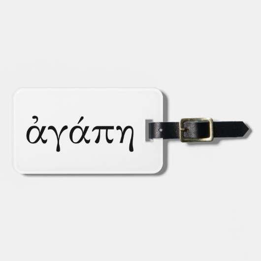 Agape Gepäckanhänger (Vorderseite horizontal)