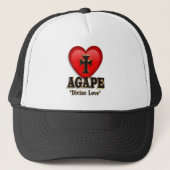 Agape-Herzsymbol für Liebe Truckerkappe (Vorderseite)