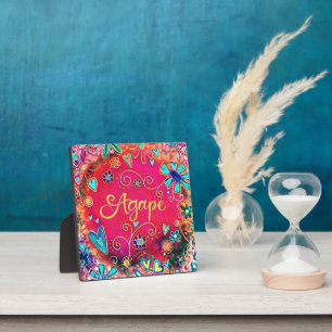Agape Hübsche Inspiration Red Inspirivity Easel Fotoplatte