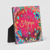 Agape Hübsche Inspiration Red Inspirivity Easel Fotoplatte (Vorderseite)