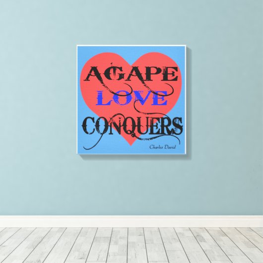 Agape Leinwanddruck (Insitu (Holzboden))