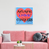 Agape Leinwanddruck (Insitu (Wohnzimmer))
