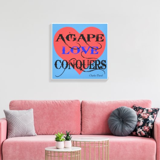 Agape Leinwanddruck (Insitu (Wohnzimmer))