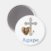Agape Liebe Christlich Magnet (Vorderseite/Rückseite)