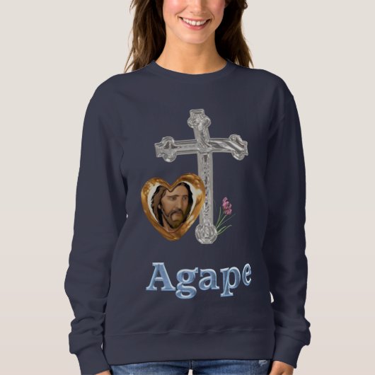 Agape Liebe Christlich Sweatshirt (Vorderseite)