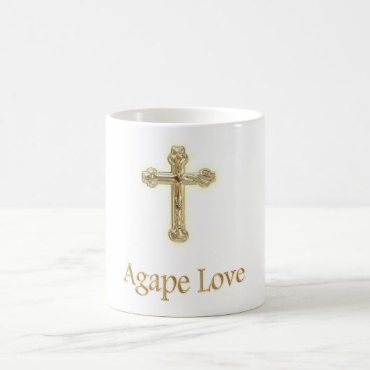 Agape-Liebe Christliche Elemente Kaffeetasse (Mittel)